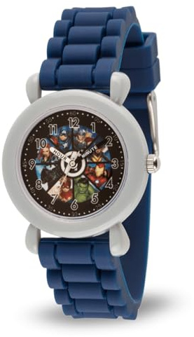 Marvel Reloj Analógico para Unisex-niños de Cuarzo con Correa en Silicona WMA000388