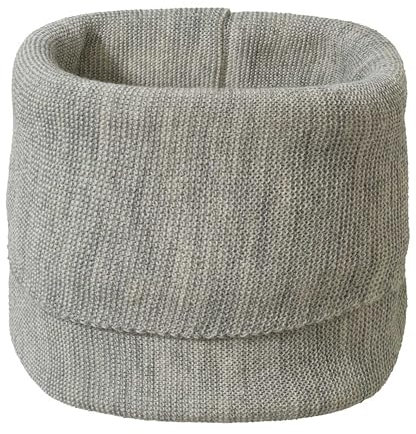 Disana SCHLAUCH-SCHAL Baby & Kinder - 100% Bio-Merino – angenehm wärmend & super weich - unisex 1 – 12 Jahre – nachhaltig & fair – besonders leicht & dünn - made in Germany | Grau-Natur Gr. 2