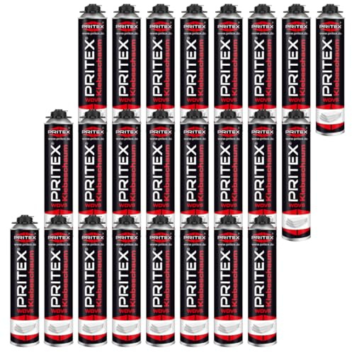 PRITEX WDVS Klebeschaum 4x 750ml, Dämmstoffkleber für Montagepistole