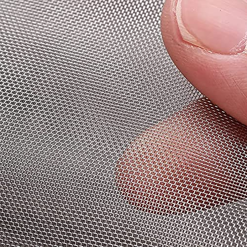 Drahtgitter Feinmaschig,304 Edelstahl Gewebtes Draht,Nagerschutz Kellerfenster,Edelstahl Fliegengitter Nagetier Mesh Edelstahlgewebe Edelstahl Mesh Screen (Color : 60mesh, Size : 1x2m)