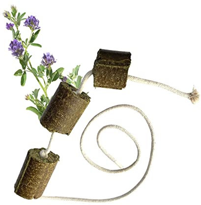 Lax Luzerne Spielseil - 2er Pack - 2 kg Spielseile für Pferde – Getreidefreies Beschäftigungsfutter mit Luzerne – Natürliche & rohfaserreiche Pferdesnacks