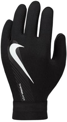 Nike Unisex Soccer Gloves Academy Therma-Fit, Black/Black/White, DQ6071-010, XL