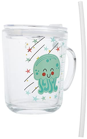 ORFOFE 1pièce Gobelet Verre Pour Garçon Fille Avec Échelle Tasse À Boire Pratique Et Durable Pour Lait Et Eau