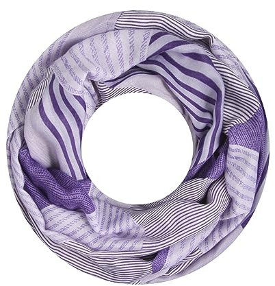 Majea Damen Loop Schal Schlauchschal Halstuch (880024) (lila 22)