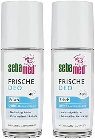 2 Stück Vorteilspack SEBAMED Frische Deo frisch Spray, zuverlässiger Schutz vor Körpergeruch, 48h Wirkung,keine weißen Rückstände, ohne Aluminiumsalze, 2 x 75ml