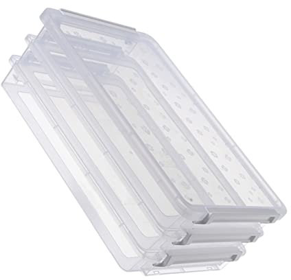 Tofficu Dokumentenbox Transparente Stapelbare PP Aktenbox für Ordnung