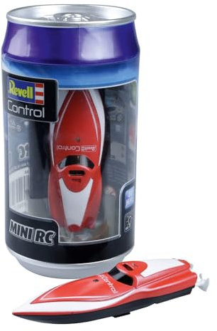 Revell Control Mini RC Boot I Ferngesteuertes Boot für Kinder ab 8 Jahren I 2.4 GHz Fernsteuerung I Kentersicher mit Sicherheitsschaltung I Inklusive Akku & Ladegerät I In Geschenkbox