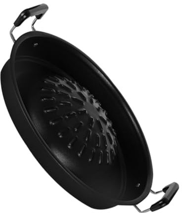 OUNONA BBQ Grill Aus Gusseisen Grilling Pfanne Mit Großer Kochfläche Für Camping Stabil Und Hitzebeständig Für Und Gemüse