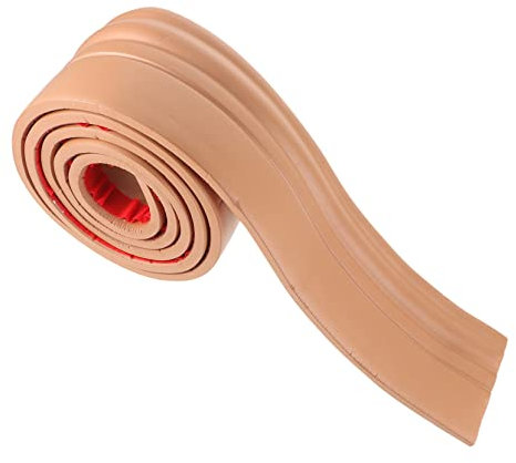 ORFOFE Selbstklebende Wandsockelleiste 2 M Rolle Sockelleistenleiste Für Schlafzimmer Küche Badezimmer