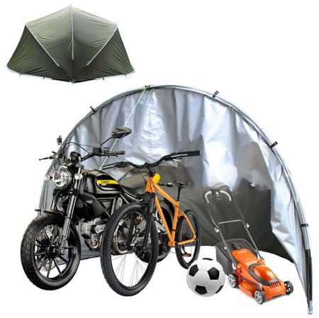 YSMSMZJK Tenda da Moto Semisferico Casetta da Giardino per Mobili da Giardino,Biciclette,Moto Garage Moto per Esterno Copri Scooter da Esterno