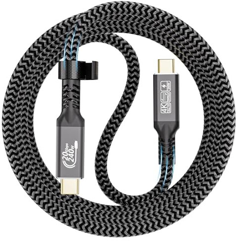 CAKOBLE USB C Kabel 2m,240W USB C 3.2 Gen2 Kabel 20 Gbps Ladekabel, USB C Monitor 4K@60Hz Kompatibilität Thunderbolt 4 Kabel für i-Phone 15, MacBook iPad Pro, Samsung S24/S22