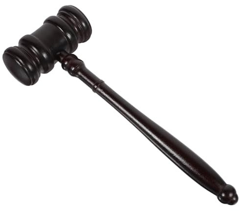 ifundom Wooden Judge Gavel Auction Hammer Sound Design for Courtroom Auction Use Smooth Finish for Keepsake