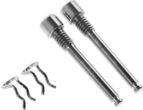 GAROZATION Bicycle Disc Brake Pad Bolt and Snap Ring Set Titanium Alloy 4pcs Kit Hydraulic Brake Caliper Screws Mountain Bike Parts for Cyclists