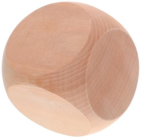 HEMOTON Holzwürfel Blanko Mit Abgerundeten Ecken DIY-bastelmöglichkeit Für Spiele Und Partys Leeres Brettspiel Zubehör