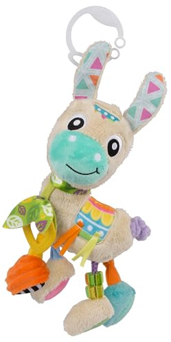 Playgro Sensory Friend, Lama Lupe - Babyspielzeug - Motorik - Babysensorik - Babyrassel - Babymotorik - Kinderspielzeug - farbig