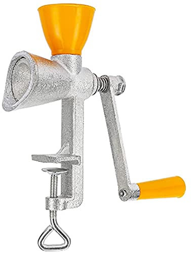 Joskeijky Mulino a Mano in Ghisa Mulino per Semi di Papavero Manuale Macinapasta Mulino per cereali con Tramoggia in Plastica