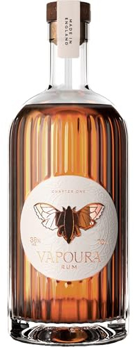 Vapoura Rum Chapter One Spiced Rum | Warm Spice, Blood Orange & Vanilla | All Natural Ingredients | Warm & Refined | 38% ABV | 70cl | Small Batch | A Beautifully Balanced Premium Rum | Made in England