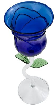ABOOFAN Verre à Vin Forme De Fleur De Rose Gobelet Cocktail Élégant Décoratif Confortable Et Antidérapant Pour Fêtes Mariages Et Bars