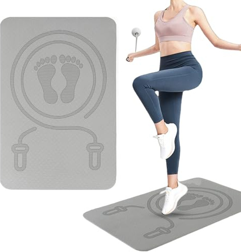 Trainings-Matte, stoßdämpfend, leise, für den Innenbereich, rutschfeste Fitness-Basis, vielseitig einsetzbar, für Zuhause, Mattierung für Heimübungen