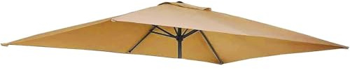 Miecoae Telo di Ricambio per Ombrellone Rettangolare 3.0x2.0 m con Presa d'Aria Superiore, Telo per Ombrellone da Giardino a 6 Stecche in Poliestere(J1)