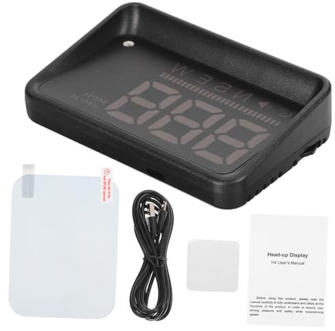 STOBOK Auto-anzeige Mit Digital-tachometer Und Kompass Kompatibel Für Autos Projektor Windschutzscheibe Übergeschwindigkeitswarnung