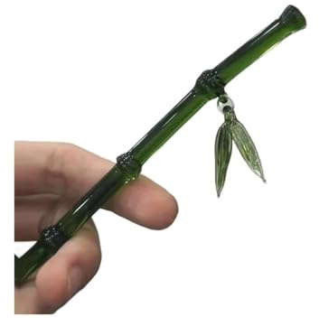 Exquisite Bambus-Haarnadel im chinesischen Stil, Eis, durchscheinend, grün, Jade-Kunststoff, Harz-Schmuck (Stil 1)