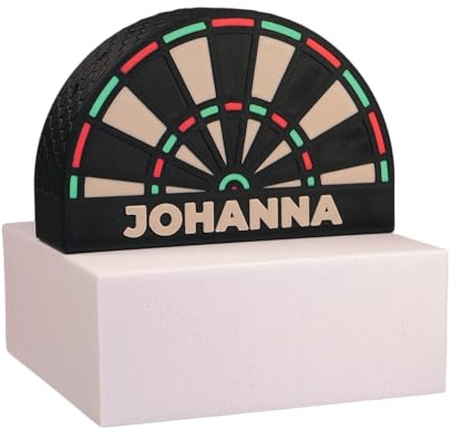 NYT Studio® DARTMOUNT 9P Personalisierbar Dartpfeil Halter Halterung – Wandhalterung für 9 Darts – Präzise & sicher – Modernes Design – Perfekt für Steel- & Softdarts als Geschenk