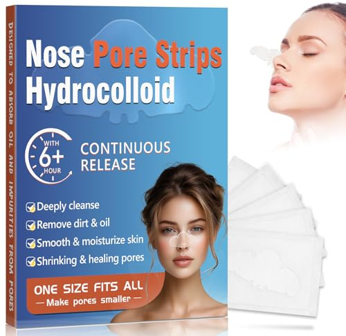 Mitesserentferner Stripes, Tiefenreinigung, Hydrokolloid Pflaster Für Jede Haut, Absorbieren Effektiv Öl, Entfernen Mitesser, Schmutz, Geeignet Für Männer Und Frauen, Einfach Anzuwenden (10 Stück)