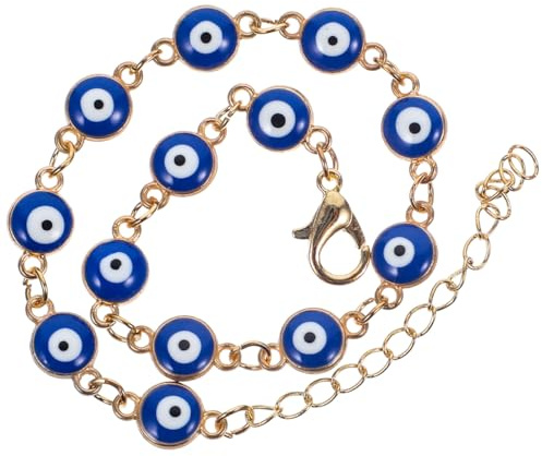 bracelets pou Bracelet Mauvais ŒIl RéGlable En Alliage Pour Femme Et Homme ChaîNe DoréE 16 Cm + 5 Cm Protection Contre Les ÉNergies NéGatives Bijou ÉLéGant Pour Cadeau Quotidien Et Occasions SpéCiales