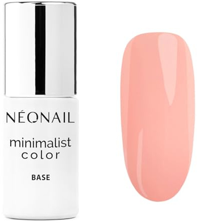 NÉONAIL Vernis Semi Permanent Base Coat 7,2 ml - Vernis Gel UV Semi Permanent - Pêche - Minimalist Color Base Peach Tone - Vernis à Ongles - Gel Polish - Gel UV - Nail Art