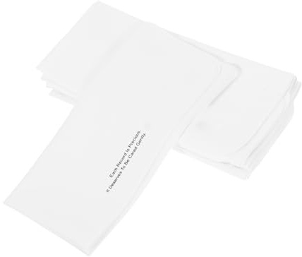 Gadpiparty 5pcs White Microfiber Cd Disk Cleaner Cloth Set for Vinyl Record and Screen Cleaning, Soft Lint-free Rags Suitable for Electronics Maintenance and Fingerprint Removal