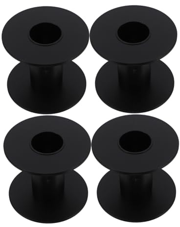 Garneck 4pcs Small Plastic Cable Bobbins Lightweight Wire Spools for Crafting Fishing Electrical Work Compact Wire Storage
