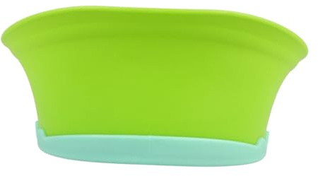 SOPOTUTU Adjustable Baby Shower Cap for Hair Washing and Bathing, Waterproof Silicone Bathing Shower Cap in Green, Lightweight and Lovely Shape, Suitable for Babies 3 Months to 6 Years