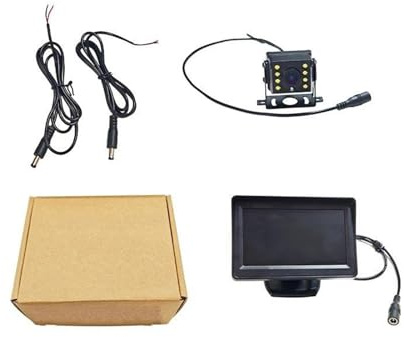 Rückfahrkameras Kabellose Rückfahrkamera „HD TFT LCD Faltbarer LKW-Bus-Einparkassistent-Monitor S DC 12V/24V“ Rückansicht Kamera