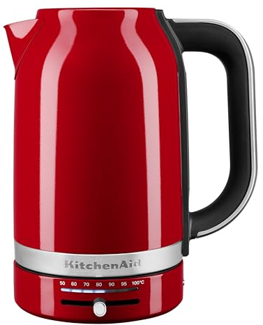 KitchenAid 1.7L Variable Temperature Kettle, Adjustable Temperature Control 50°C-100°C, Quick Boil & Water Level Gauge, Empire Red