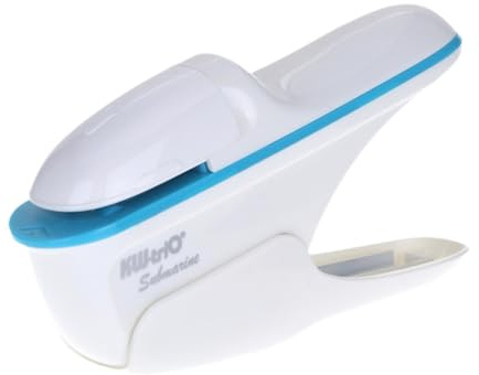 Compact No Staple Stapler Machine - Stapleless Stapling Tool for Paper, Eco-Friendly Office & School Supplies- White