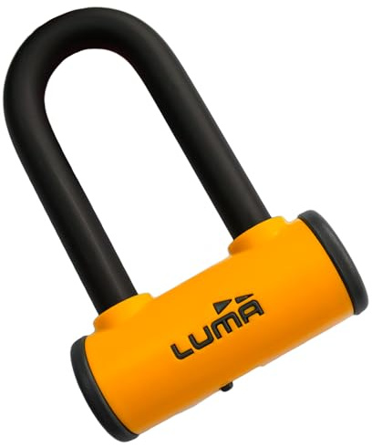 LUMA PROCOMBI Candado Antirrobo de Disco para Moto | Acero Endurecido | Bloqueo de Seguridad para Motocicletas y Scooters | (Naranja)