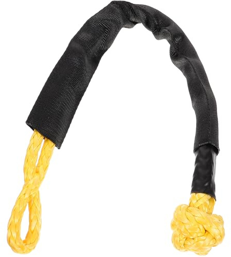 ASAKKURA Manille Flexible pour Voiture en Polyéthylène Corde de Traction Pliable Haute Résistance et Corde de Décompression pour Remorquage Tout Usage Couleur Aléatoire
