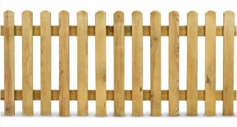 ITALFROM - Staccionata in Legno per Giardino (200x80) Recinzione Giardino Esterno, Divisorio Separe Steccato in Legno di Pino, Materiale Solido e Robusto Impregnato in Autoclave, si può Dipingere