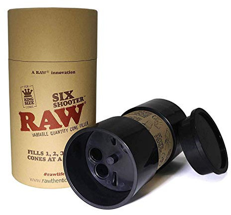 RAW 18319 Six Shooter Filler for King Size Cones, Kunststoff