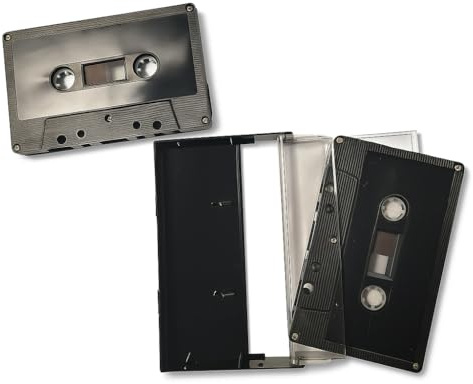 10 Cintas Virgenes Cassette Ferro 60 Min. Carcasa Negra / Ref. 4210