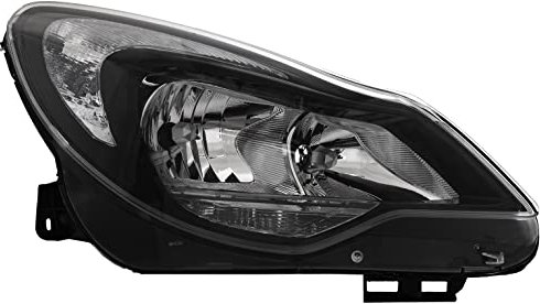 Halogen Scheinwerfer Hauptscheinwerfer Frontscheinwerfer rechts H7/H1 schwarz mit Elektromotor für Model Corsa D S07