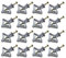 200 Teiliges Gipskartondübel Trockenbau Edelstahlschrauben Anker Gipsfaserplatten Schmetterling Set mit Schrauben