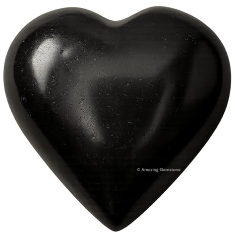 Amazing Gemstone Kristallherz-Handschmeichler – Taschenmassage-Sorgenstein für den natürlichen Ausgleich der Körperchakren, Reiki-Heilung und Kristallgitter