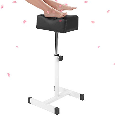 Ejoyous Pediküre Hocker Fußstütze, Höhenverstellbar Nagelfußstütze, Beinstütze Fußpflege Beinauflage Stuhl mit PU Leder Kissen, für Salon Spa Ausrüstung Nagel Techniker