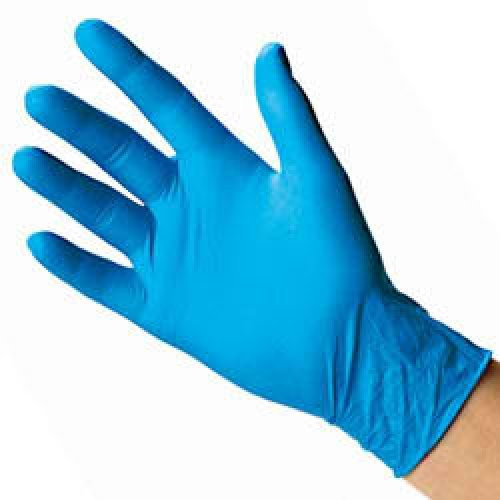 Thali Outlet - Blue Vinyl Powder Free Gloves Medium 100 Pack - Examination/Food Safe/Single Use Only - 1 Box