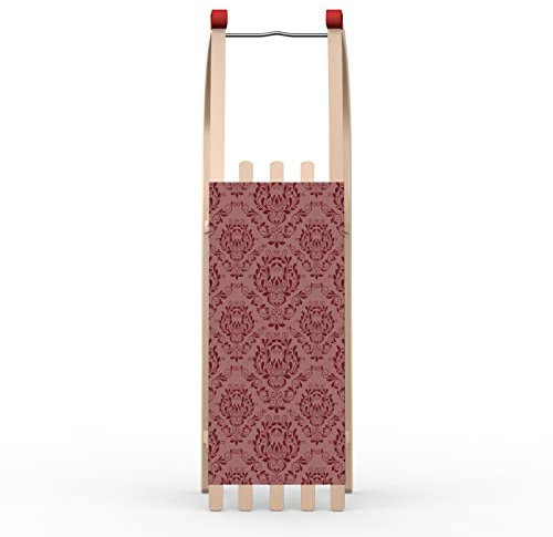 Vispronet Davos Schlitten Classic, 100 x 23 x 26 cm, Verschiedene Motive, für Kinder und Erwachsene, für Freizeitspaß, Werbung und Dekoration (Vintage)
