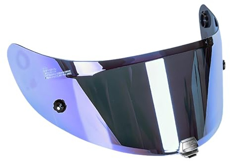 Guajiro - Visier Helm Kompatibel mit HJC HJ-26 | RPHA11 - HJC RPHA70 - (CARBON) | Motorradhelm Visier mit Pinlock Antivaho Halterung und Tear-off System | PC. Hohe Qualität (Blau)