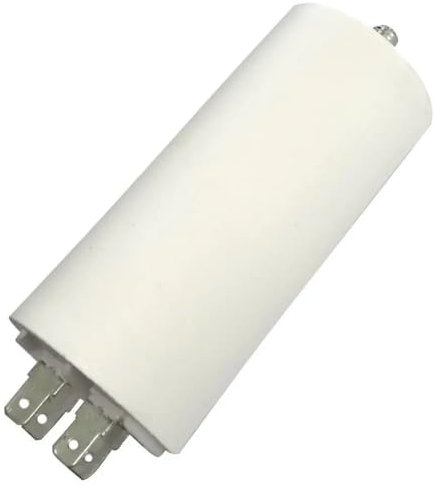 cyclingcolors Condensateur de démarrage 25µF 450V Ø40mm longueur 82mm fixation M8 4 cosses Tondeuse électrique Moteur Appareils Electriques Ménagers Connecteur