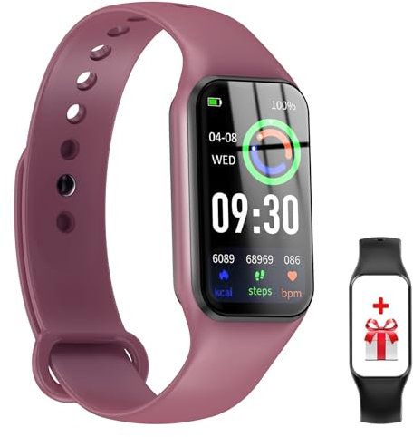 Smartwatch, Reloj Inteligente Hombre Mujer - Oxímetro (SpO2) Pulsometro Monitores de Actividad, iP68 Impermeable Pantalla de 1,47, Pulsera Actividad Compatible con Teléfonos Android e iOS (2 Correa)